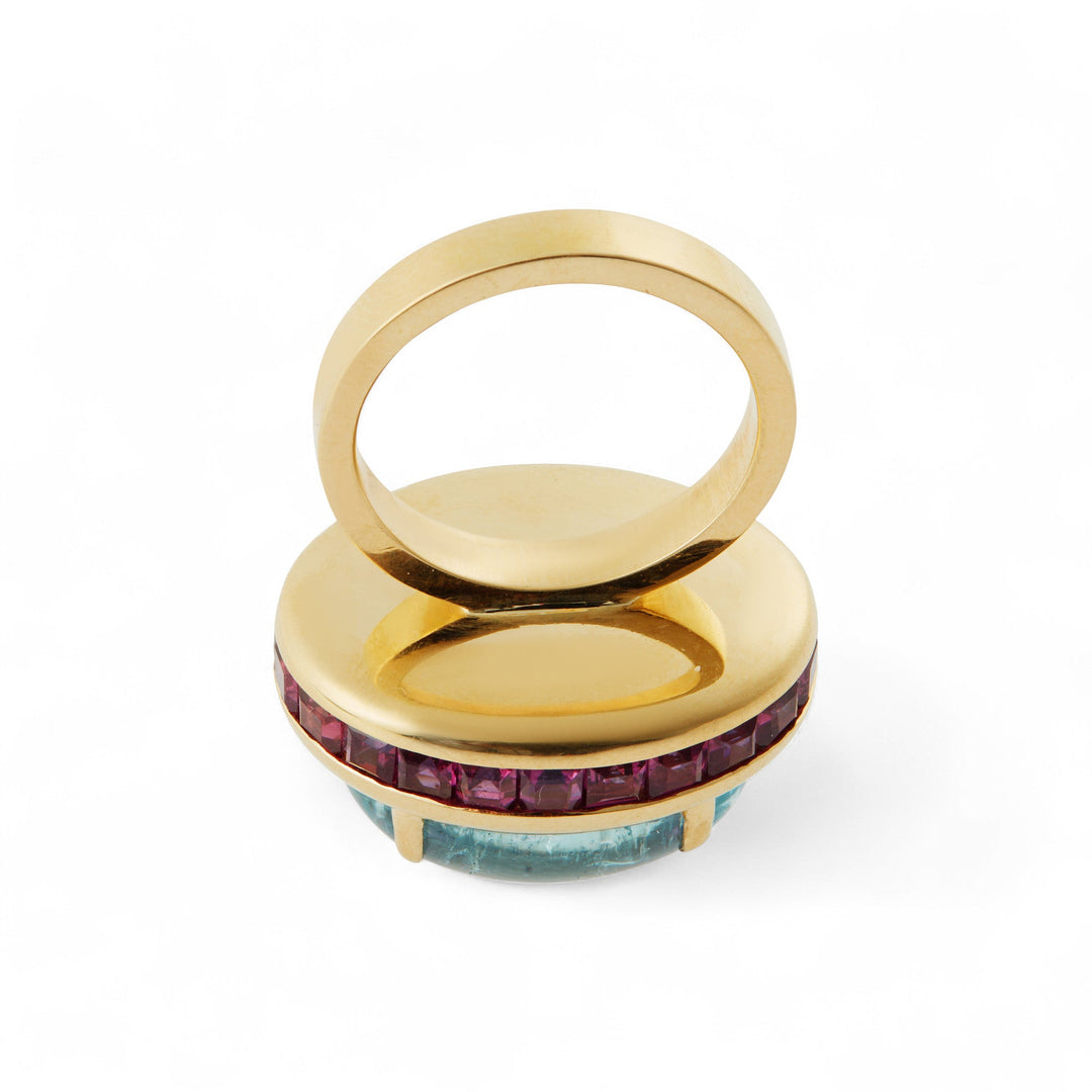 Aquamarine Joy Eternity Ring - OAK - Archive - Ileana Makri