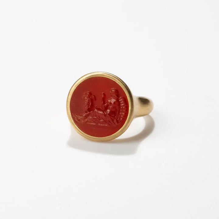 Ariadne & Cupid Signet Ring - Reinstein Ross - Ileana Makri store