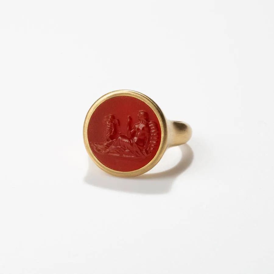Ariadne & Cupid Signet Ring - Reinstein Ross - Ileana Makri