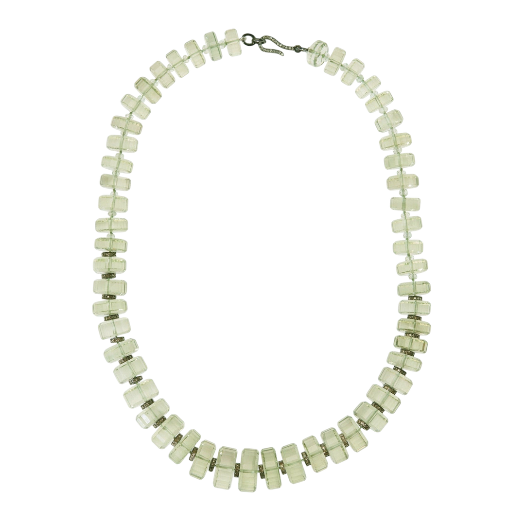 Aura Green Amethyst Necklace - Crown - Ileana Makri