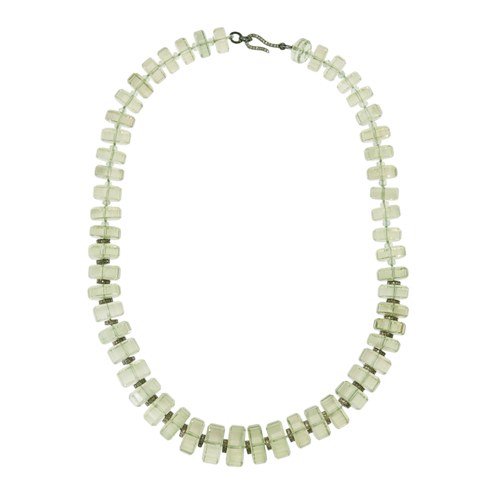 Aura Green Amethyst Necklace - Crown - Ileana Makri