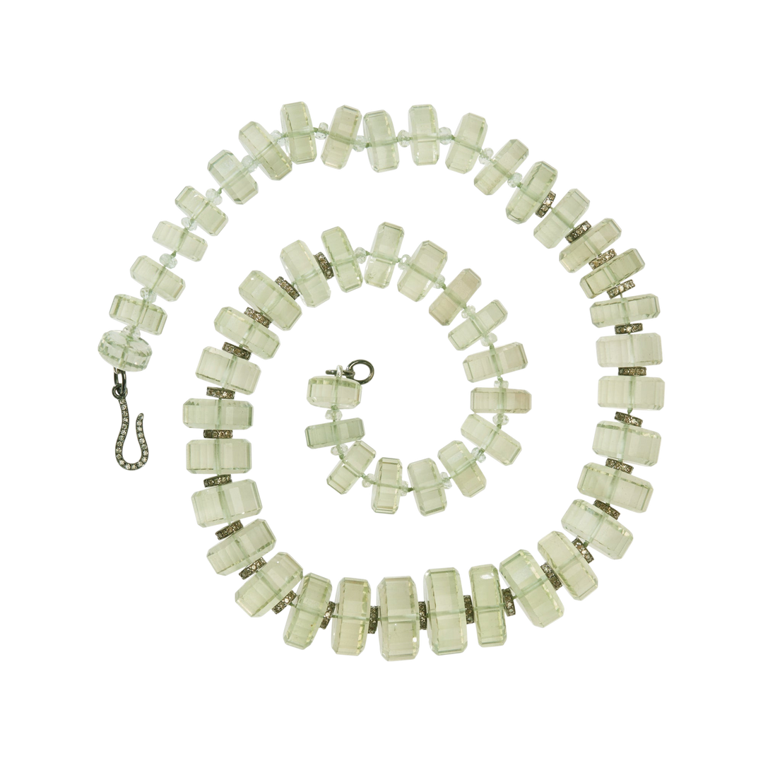 Aura Green Amethyst Necklace - Crown - Ileana Makri