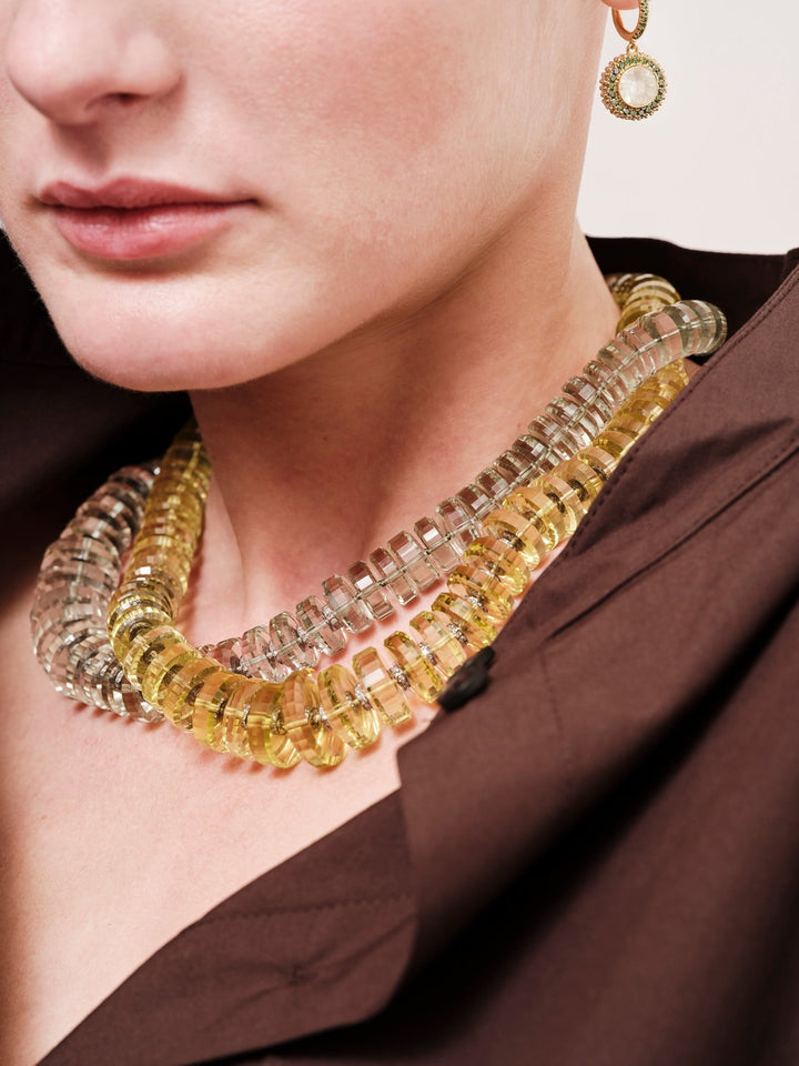 Aura Green Amethyst Necklace - Crown - Ileana Makri