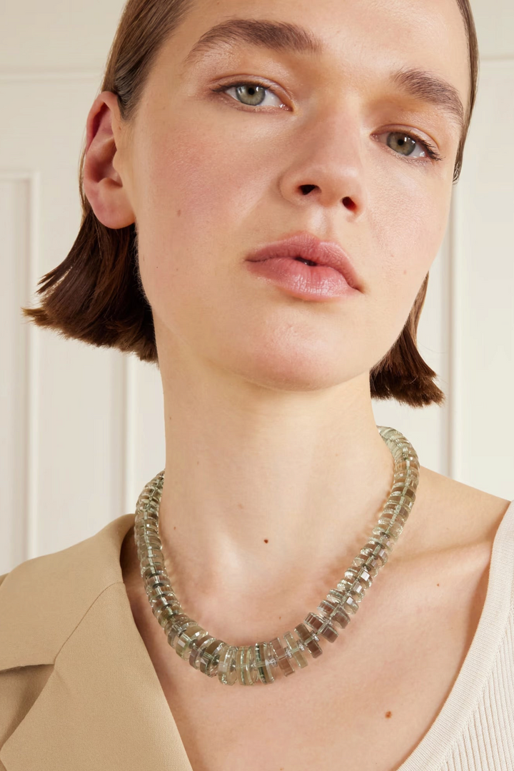 Aura Green Amethyst Necklace - Crown - Ileana Makri
