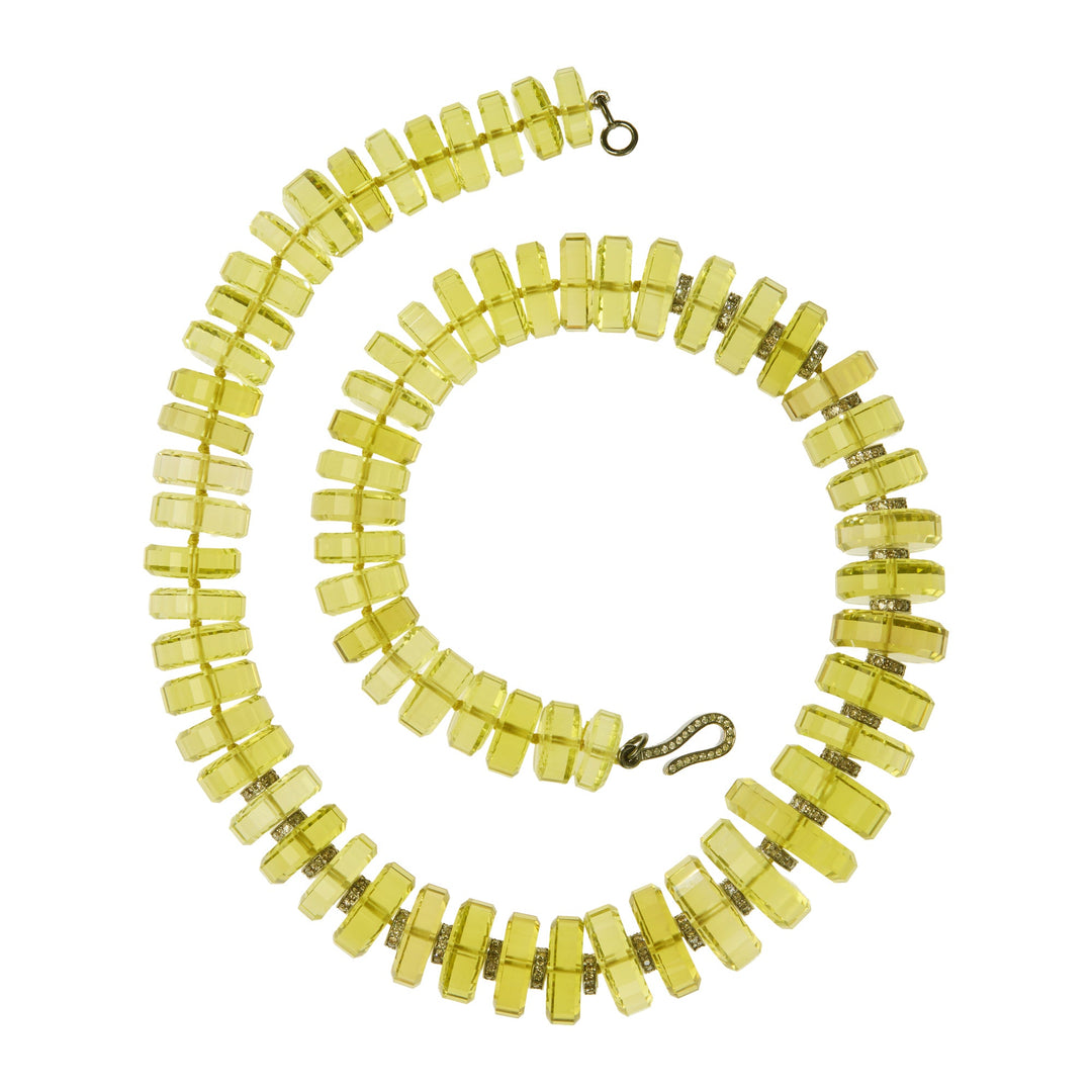 Aura Lemon Quartz Necklace - Crown - Ileana Makri