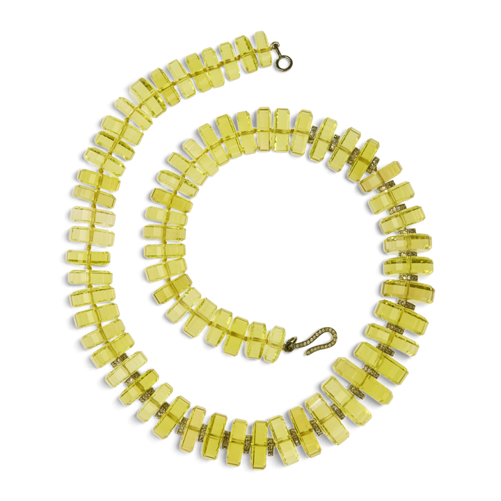 Aura Lemon Quartz Necklace - Crown - Ileana Makri