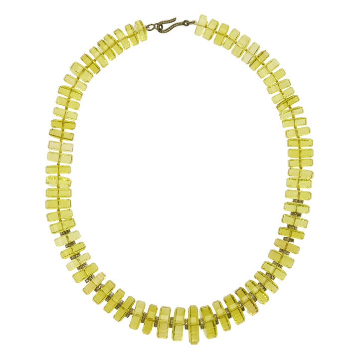 Aura Lemon Quartz Necklace - Crown - Ileana Makri