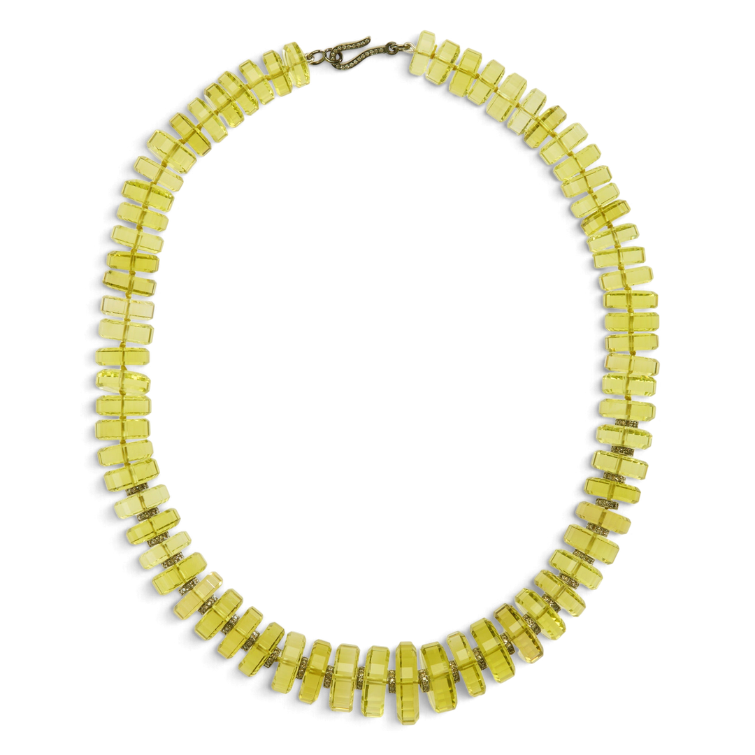 Aura Lemon Quartz Necklace - Crown - Ileana Makri