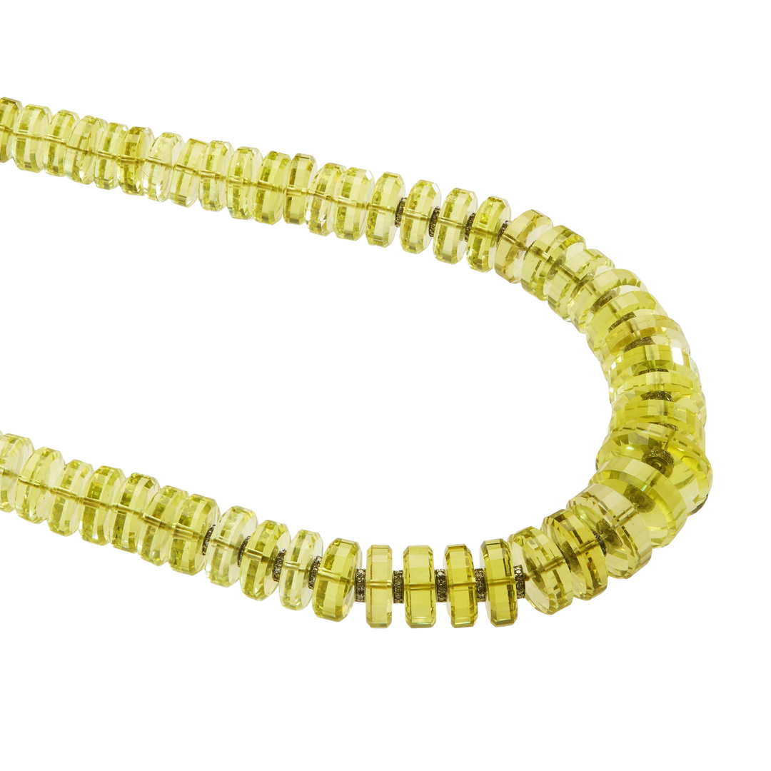 Aura Lemon Quartz Necklace - Crown - Ileana Makri