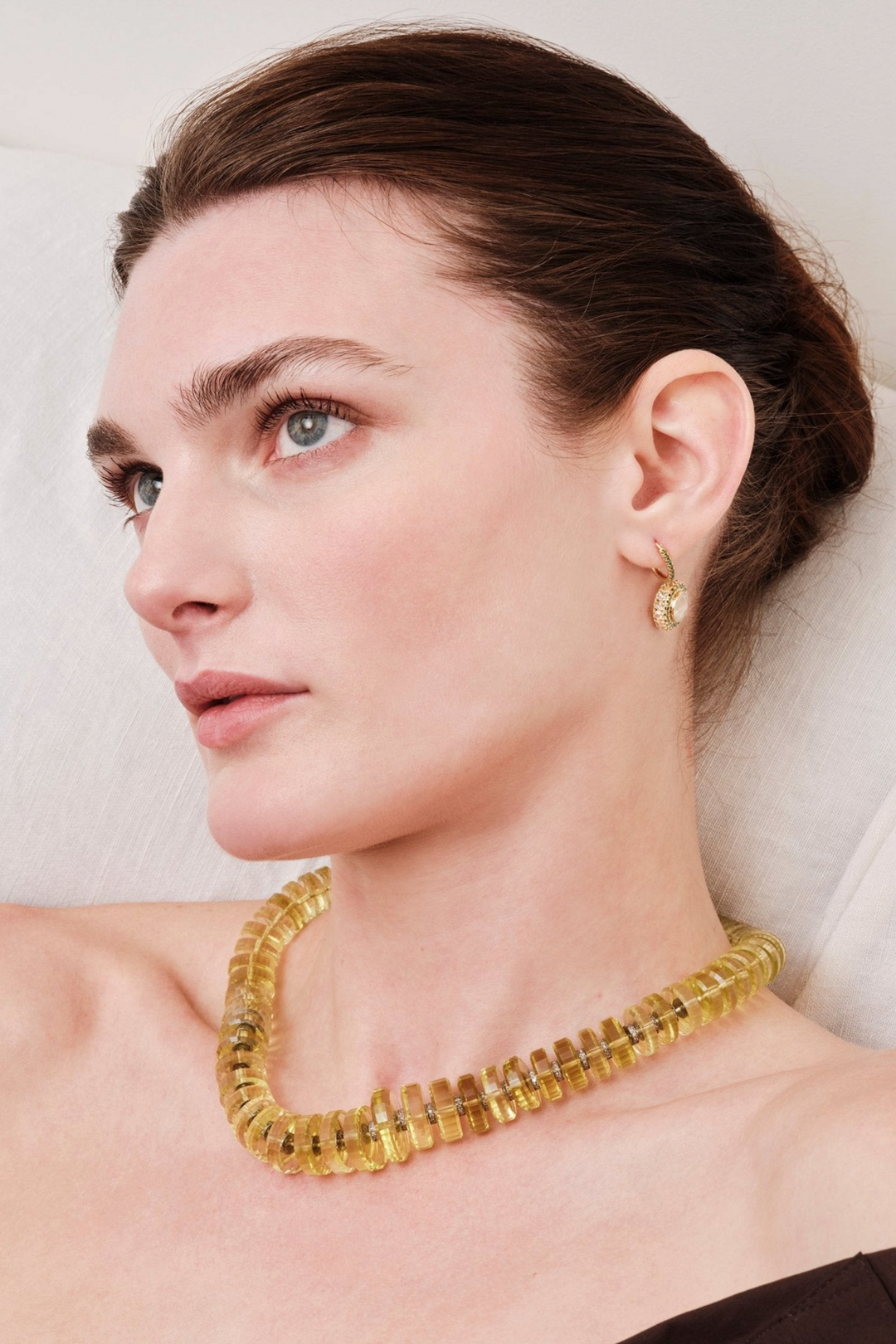 Aura Lemon Quartz Necklace - Crown - Ileana Makri