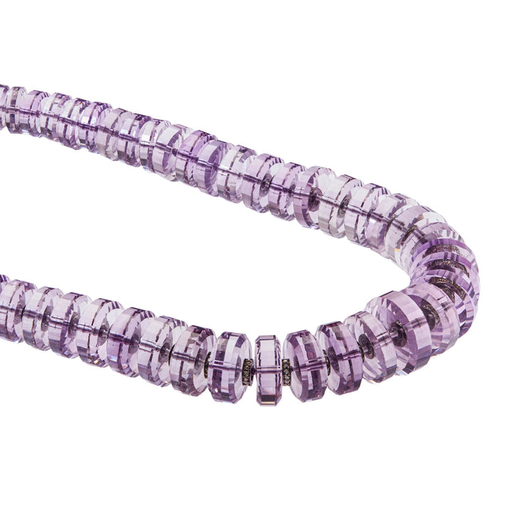 Aura Pink Amethyst Necklace - Crown - Ileana Makri