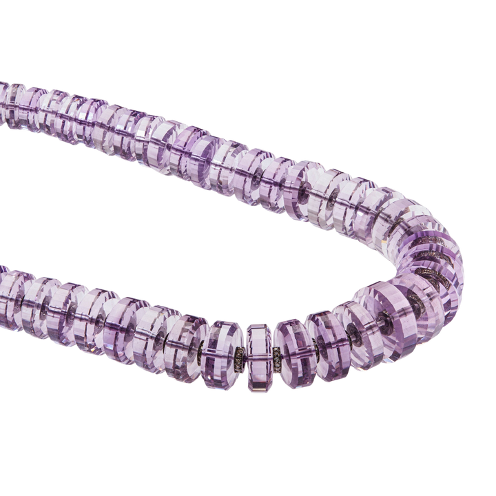 Aura Pink Amethyst Necklace - Crown - Ileana Makri