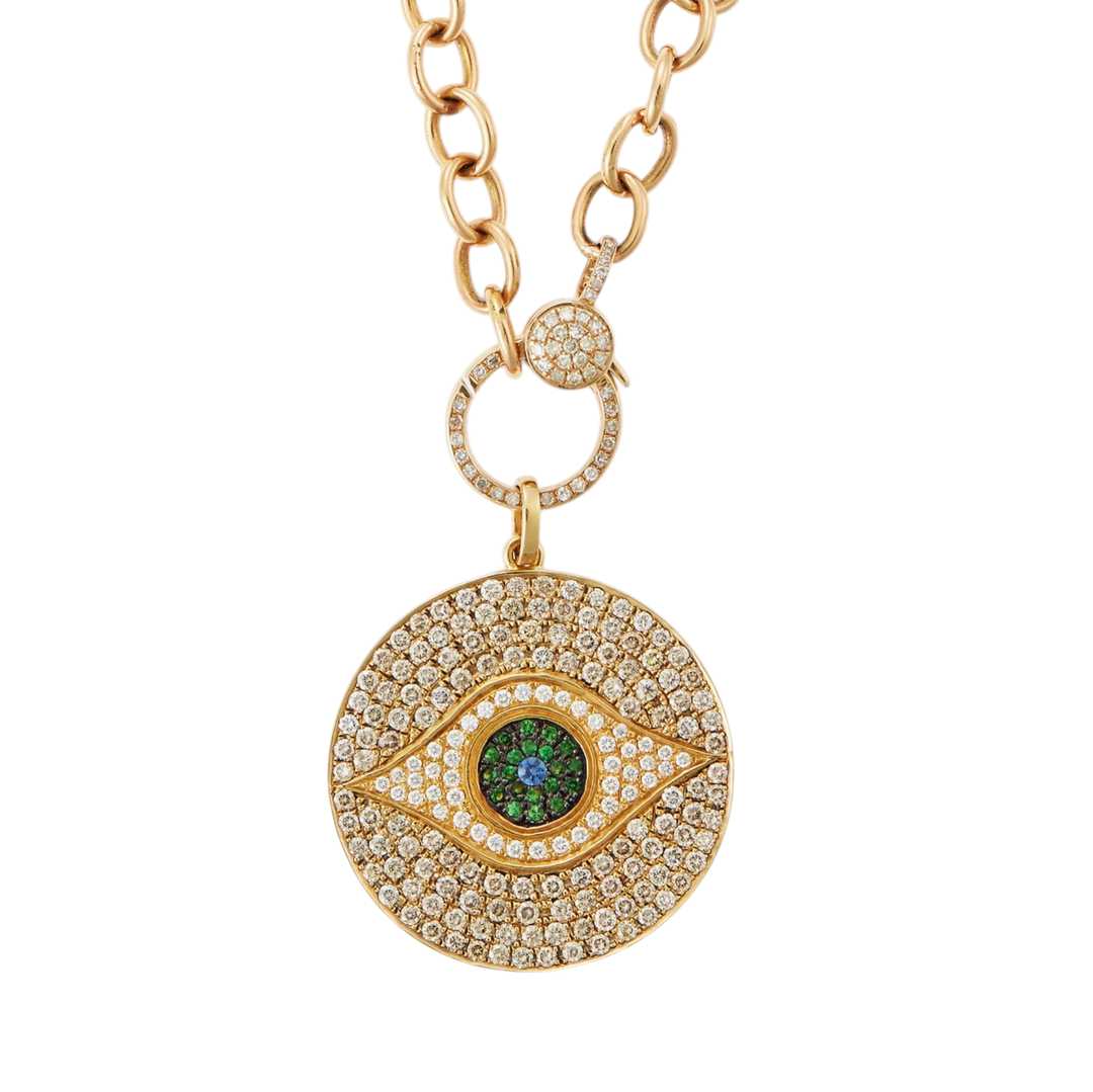 Awakening Pendant Champagne Glow - EVIL EYE - Ileana Makri