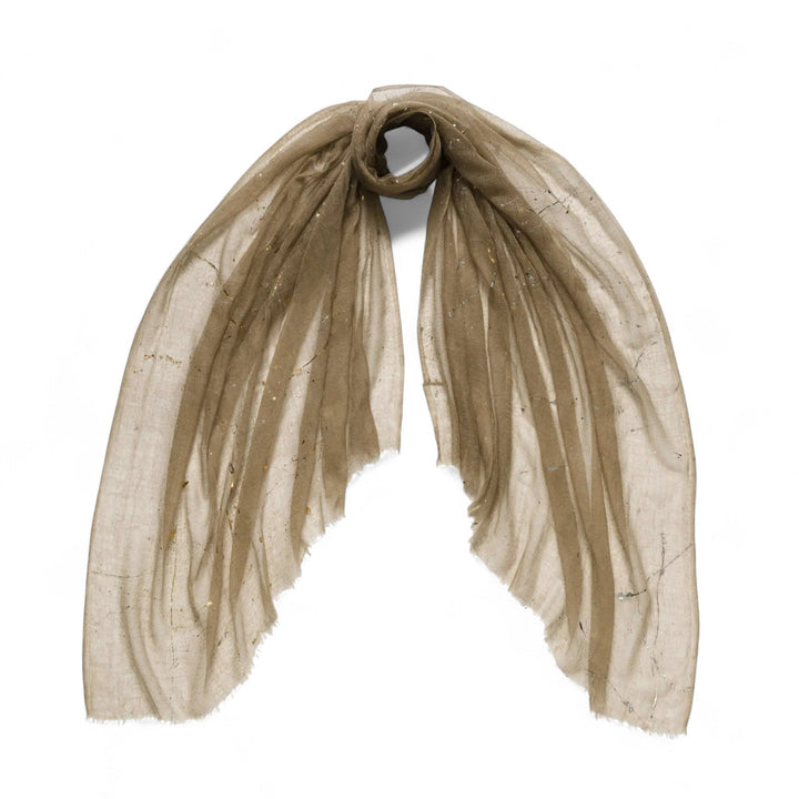 Azzurro Taupe Large Wrap - Dianora Salviati - Ileana Makri