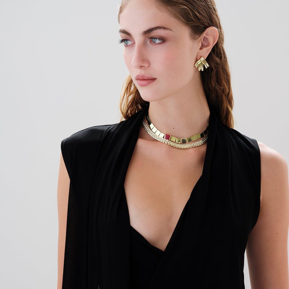 Baguette Dream Collar Necklace - Baguette - Ileana Makri