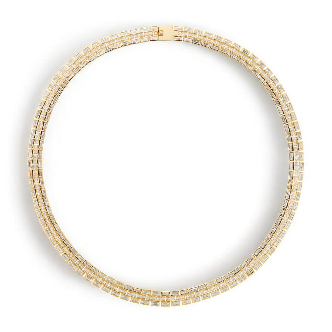 Baguette Dream Collar Necklace - Baguette - Ileana Makri