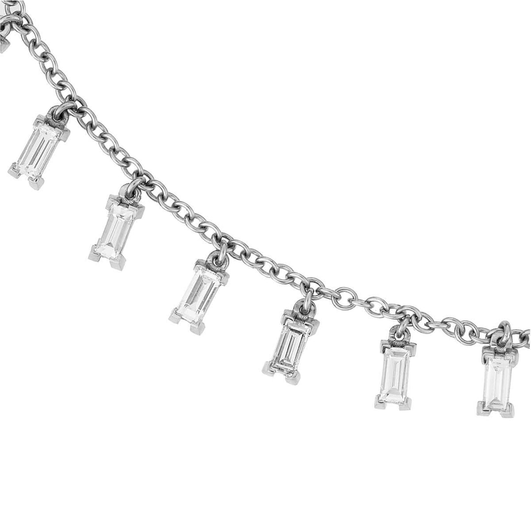 Baguette Drops Necklace W - D - L - Baguette - Ileana Makri