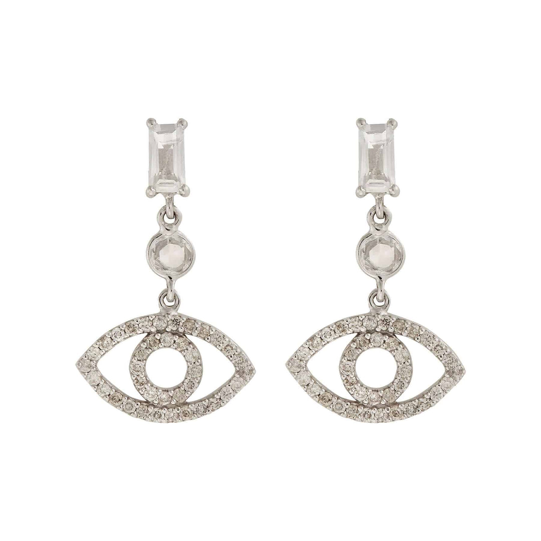 Baguette Empty Eye Earrings - THE EDIT - Ileana Makri
