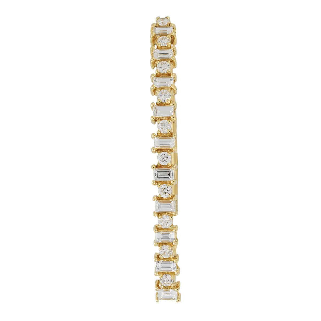 Baguette Eye Hoops - L - THE EDIT - Ileana Makri