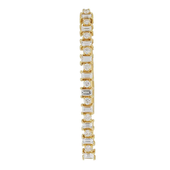 Baguette Eye Hoops - L - THE EDIT - Ileana Makri