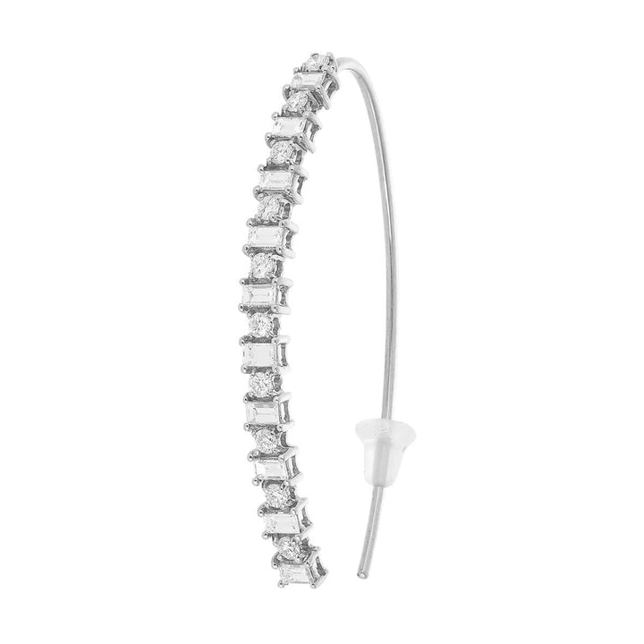 Baguette Eye Hoops - L - THE EDIT - Ileana Makri