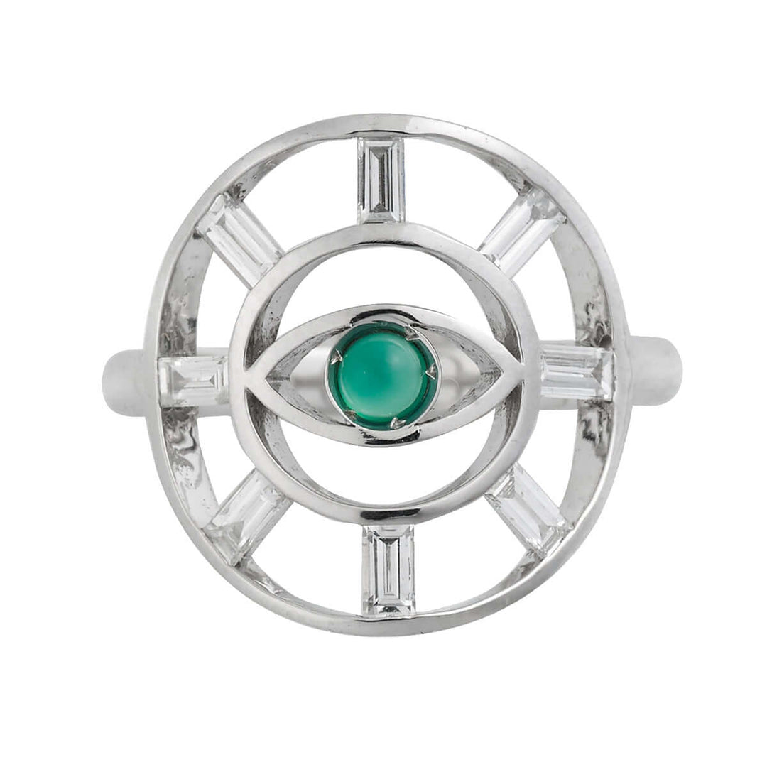 Baguette Eye Ring W - D - Em - THE EDIT - Ileana Makri