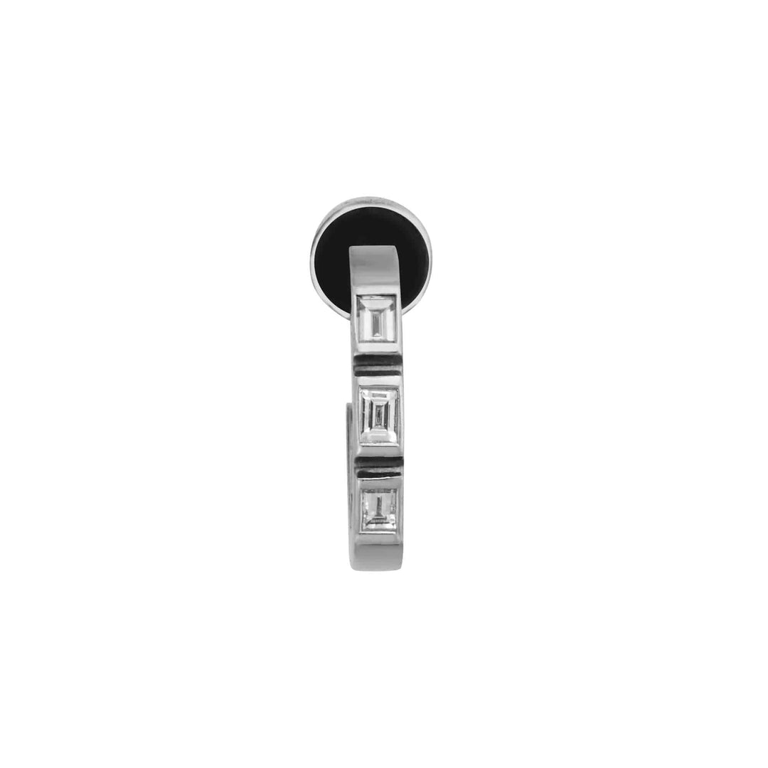 Baguette Mini Hoops W - OX - 3D - Baguette - Ileana Makri