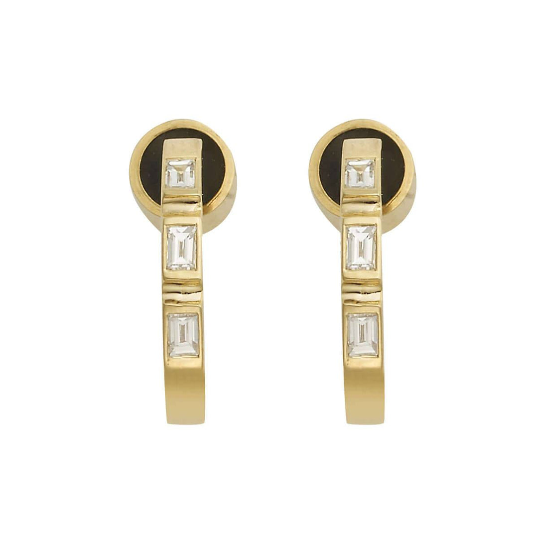 Baguette Mini Hoops Y - 3D - Baguette - Ileana Makri