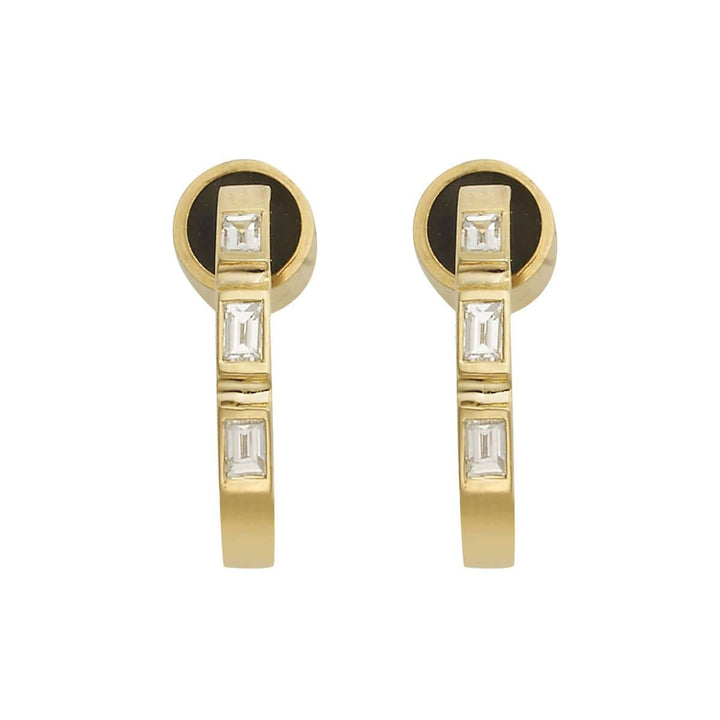 Baguette Mini Hoops Y - 3D - Baguette - Ileana Makri