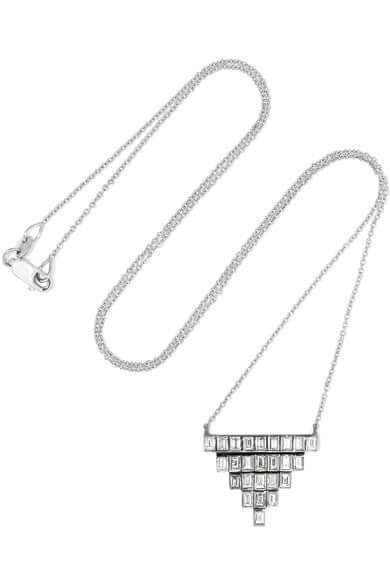 Pyramid Baguette Necklace W-D - Baguette - Ileana Makri store