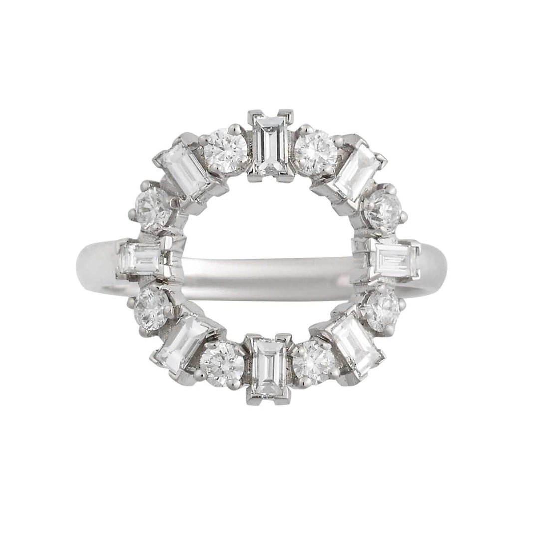 Baguette Round Ring W - D - THE EDIT - Ileana Makri