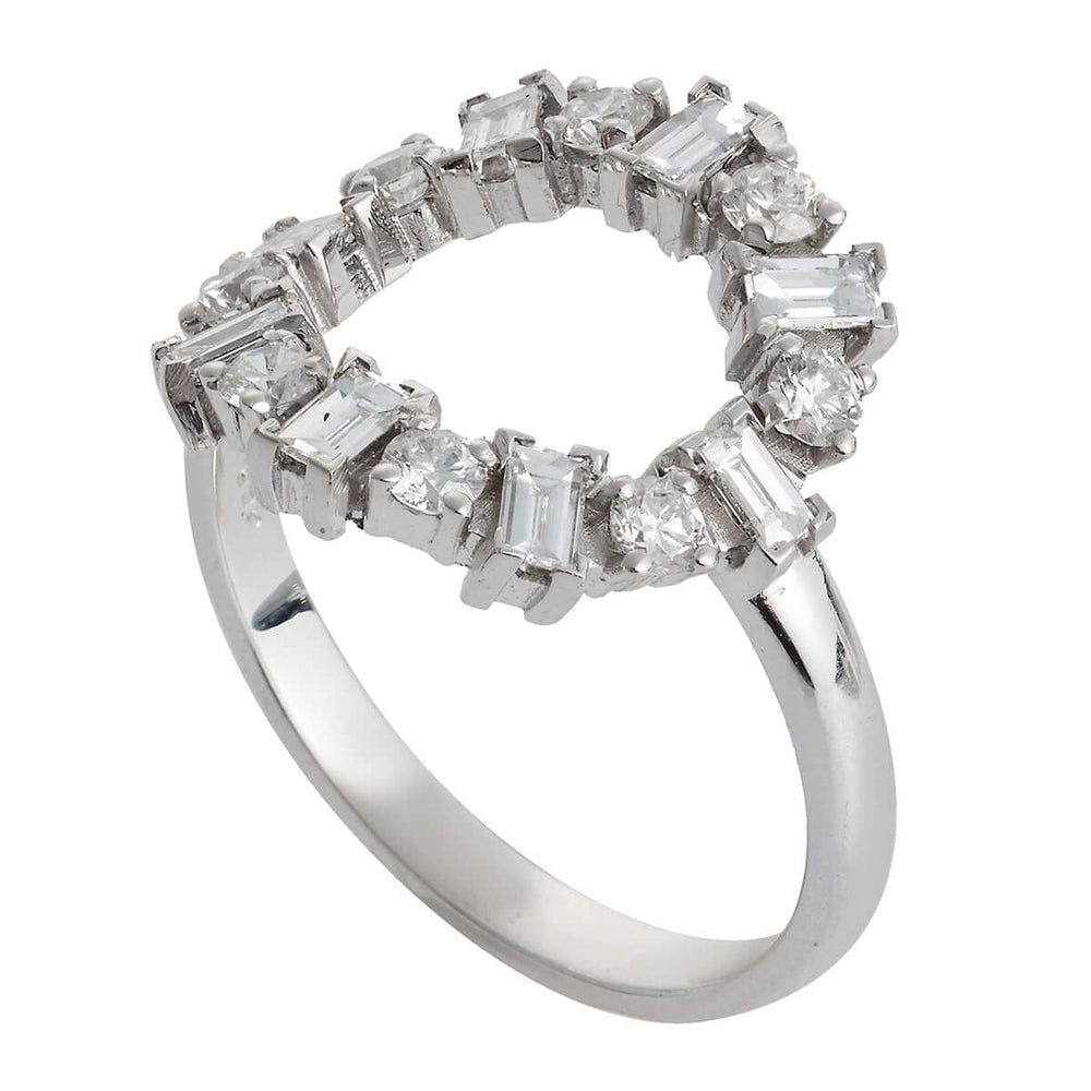 Baguette Round Ring W - D - THE EDIT - Ileana Makri