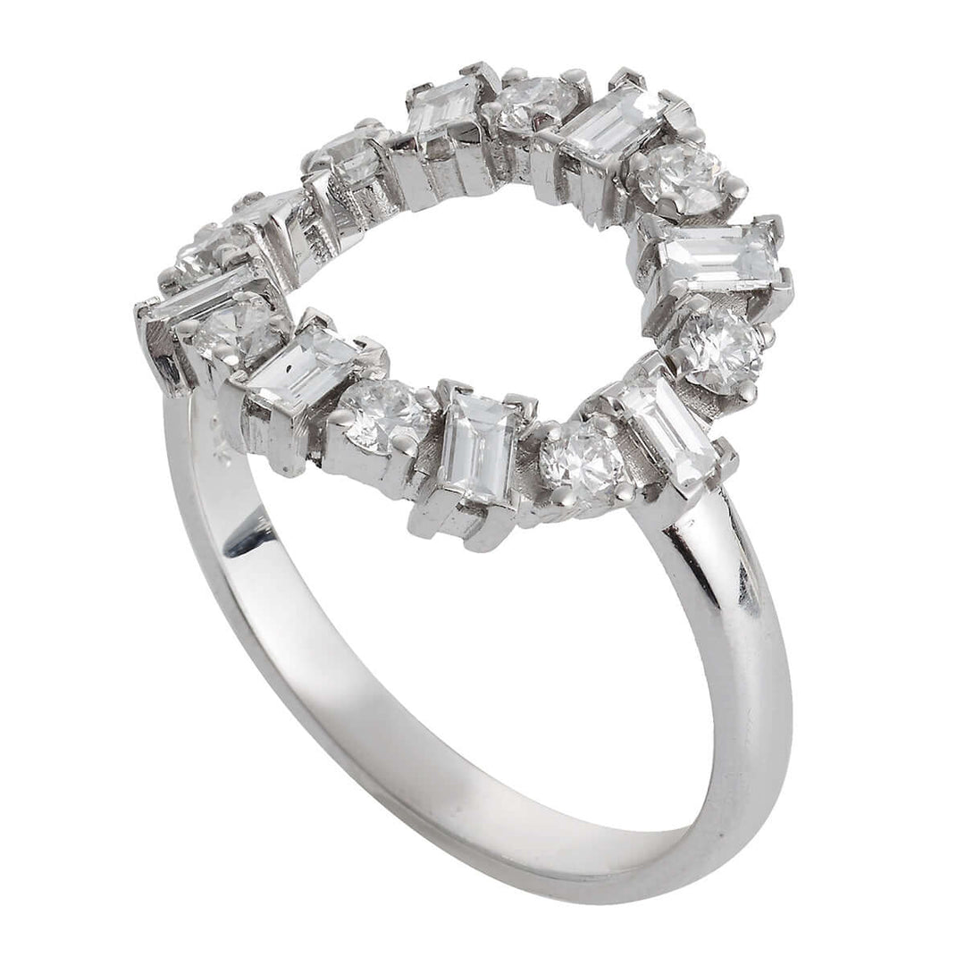 Baguette Round Ring W - D - THE EDIT - Ileana Makri