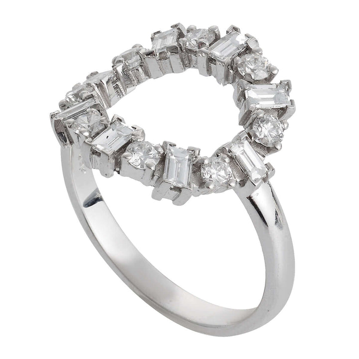 Baguette Round Ring W - D - THE EDIT - Ileana Makri