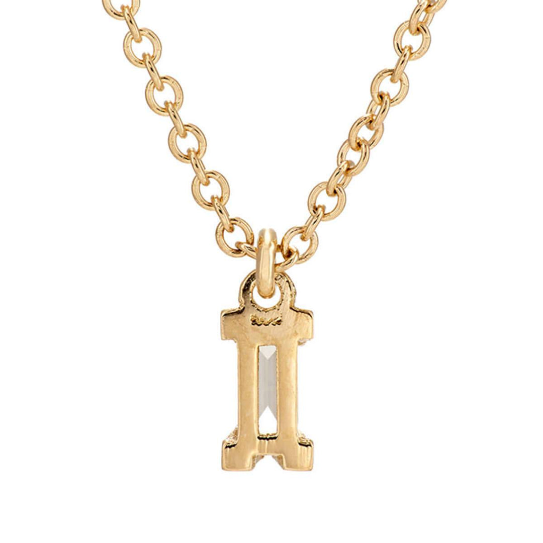 Baguette Single Drop Necklace Y - D - Baguette - Ileana Makri