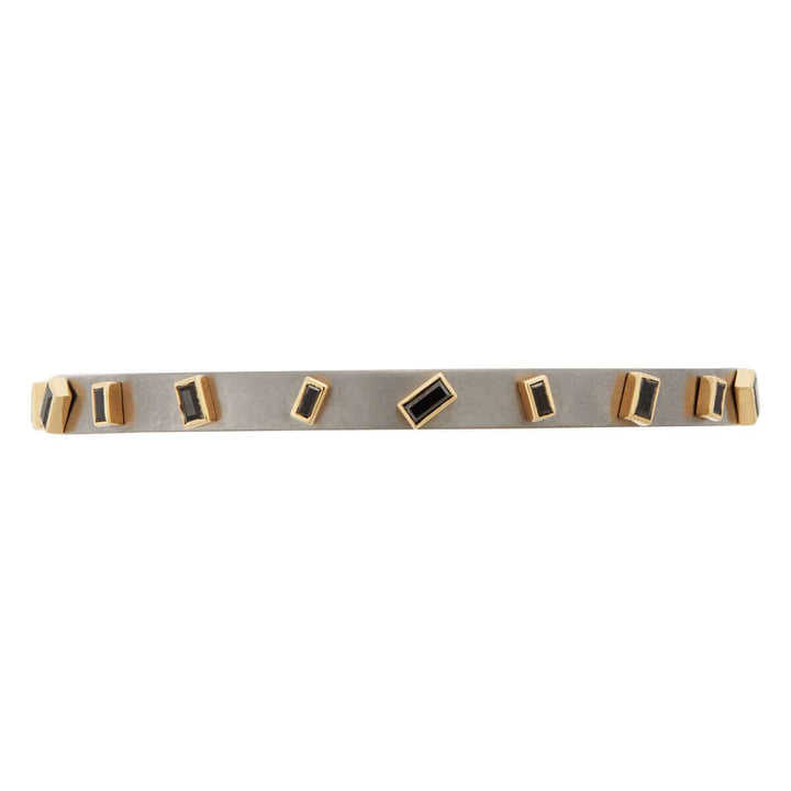 Baguette Sprinkles Slim Titan Cuff BD - TITANIUM - Ileana Makri store