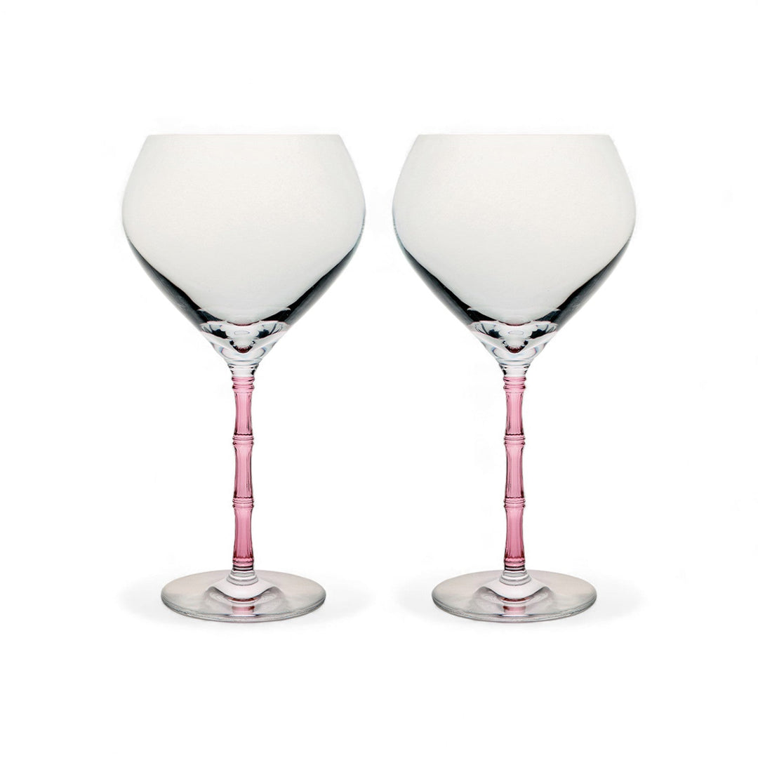 Bamboo Balloon Glasses Pink (Set Of 2) - La Double J Home - Ileana Makri