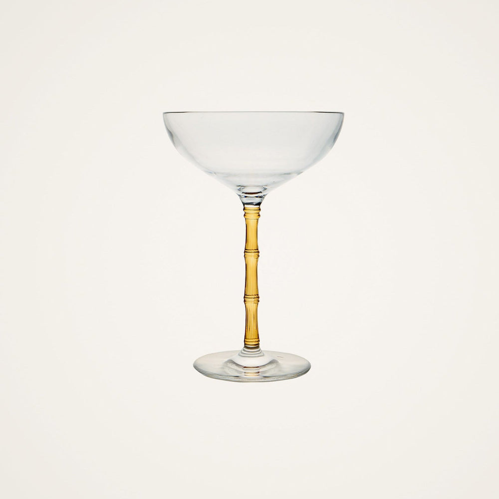 Bamboo Coupe Glasses Amber (Set Of 2) - La Double J Home - Ileana Makri