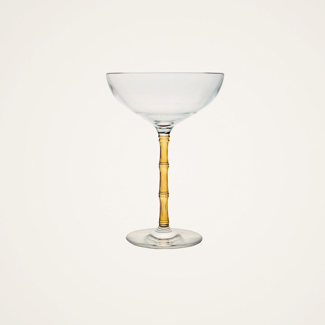 Bamboo Coupe Glasses Amber (Set Of 2) - La Double J Home - Ileana Makri