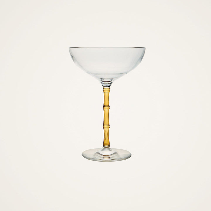 Bamboo Coupe Glasses Amber (Set Of 2) - La Double J Home - Ileana Makri