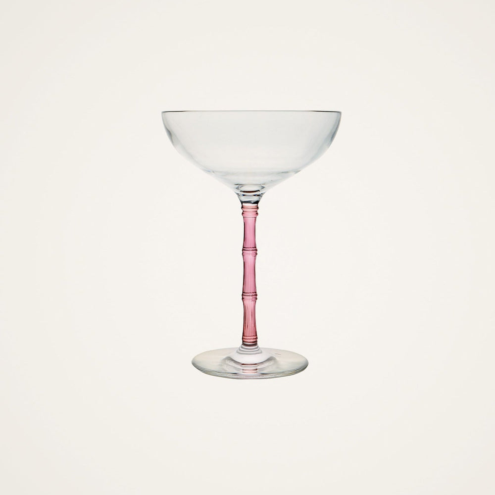 Bamboo Coupe Glasses Pink (Set Of 2) - La Double J Home - Ileana Makri