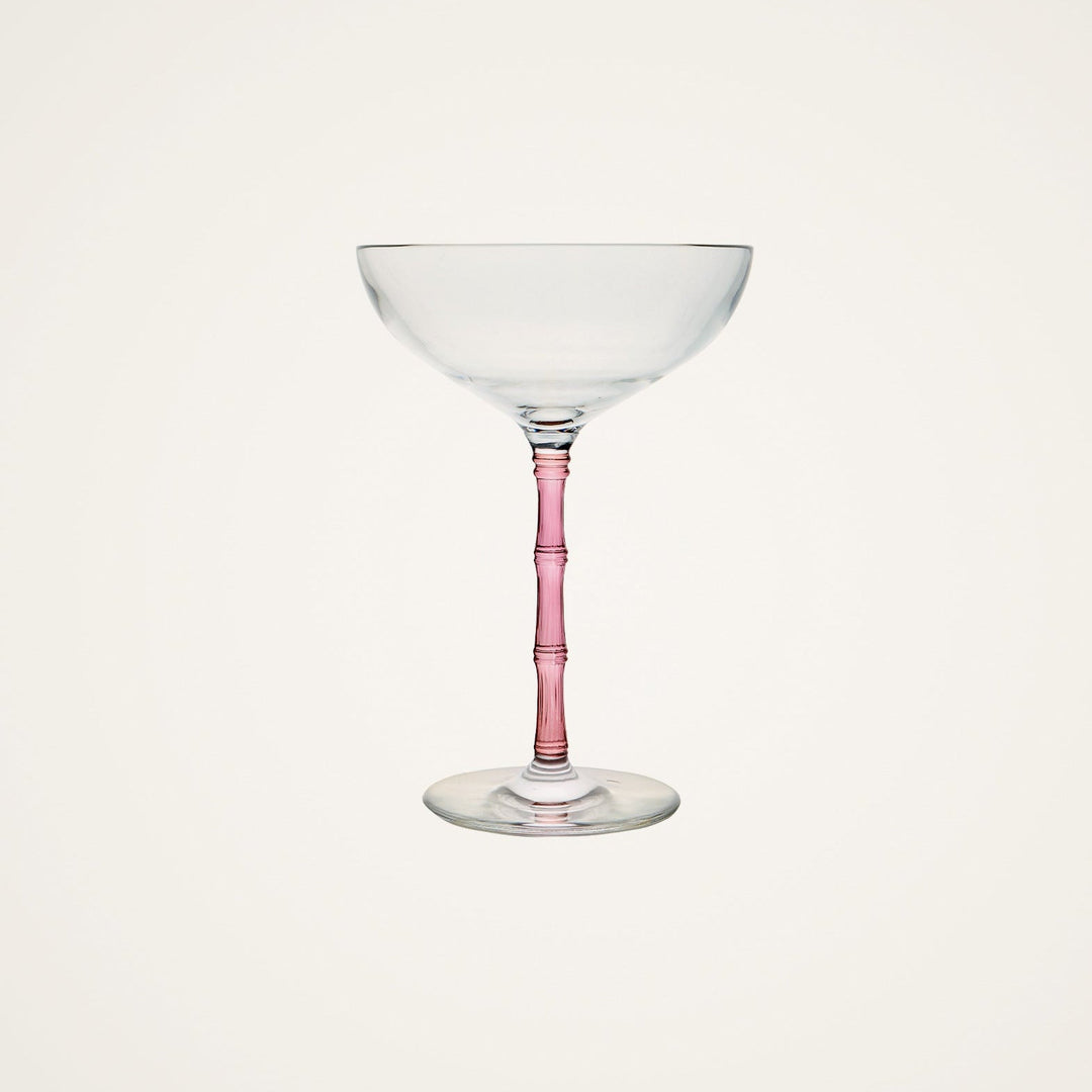 Bamboo Coupe Glasses Pink (Set Of 2) - La Double J Home - Ileana Makri
