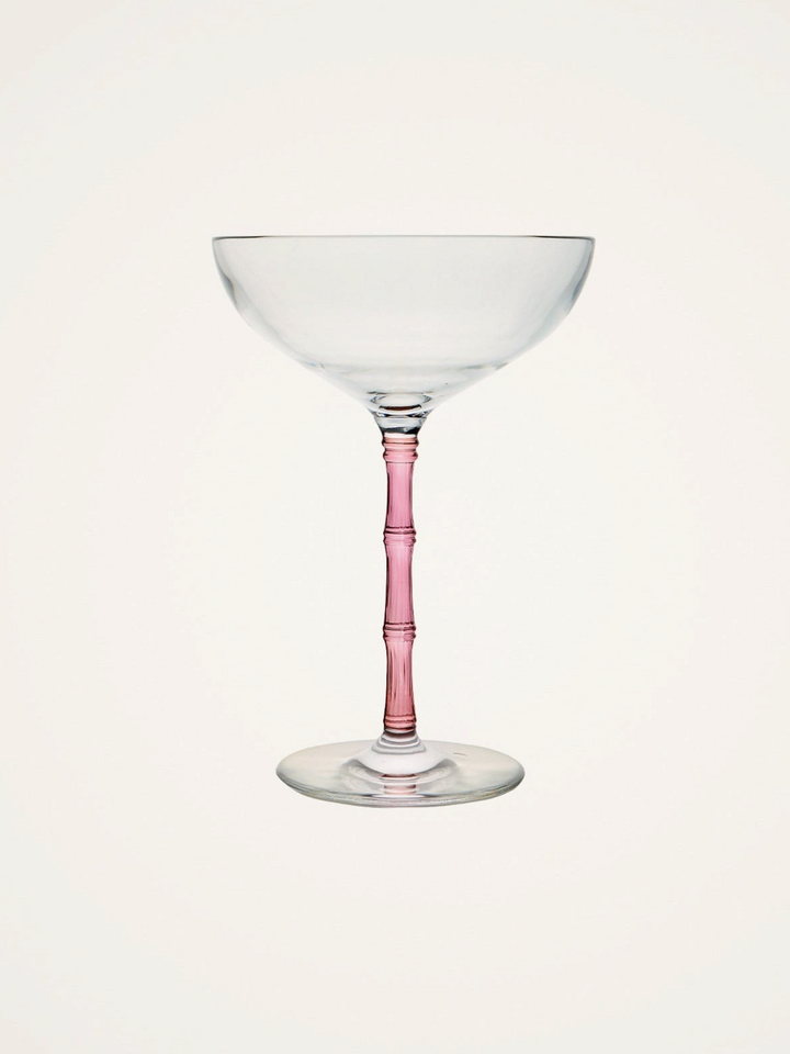 Bamboo Coupe Glasses Pink (Set Of 2) - La Double J Home - Ileana Makri