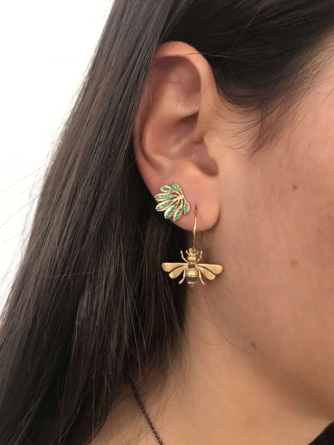 Bee Mini Hoops - Eye M Jungle - Ileana Makri