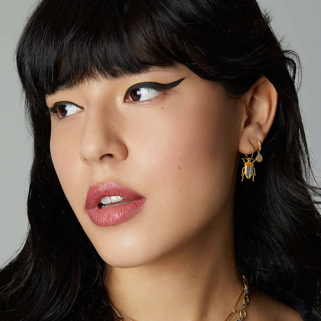 Beetle Hoops Fuchsia Purple - Eye M Jungle - Ileana Makri store