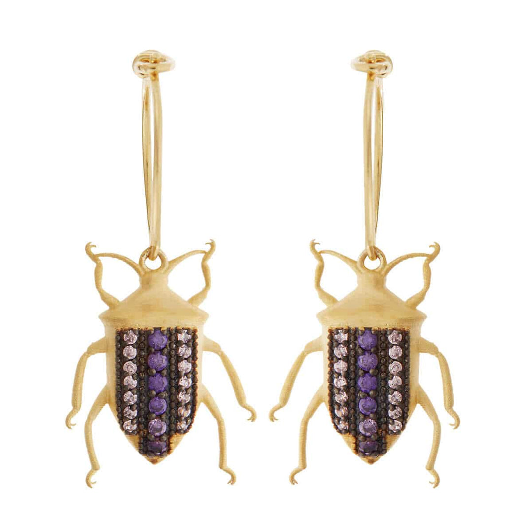 Beetle Hoops Purple Pink - Eye M Jungle - Ileana Makri store