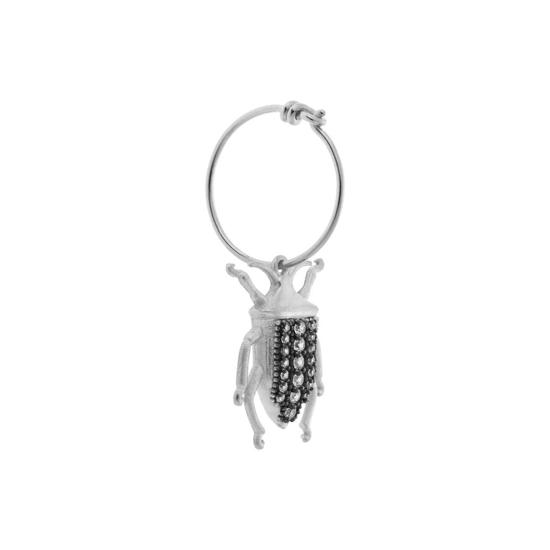 Beetle Hoops Slv - Ox - Eye M Core - Ileana Makri