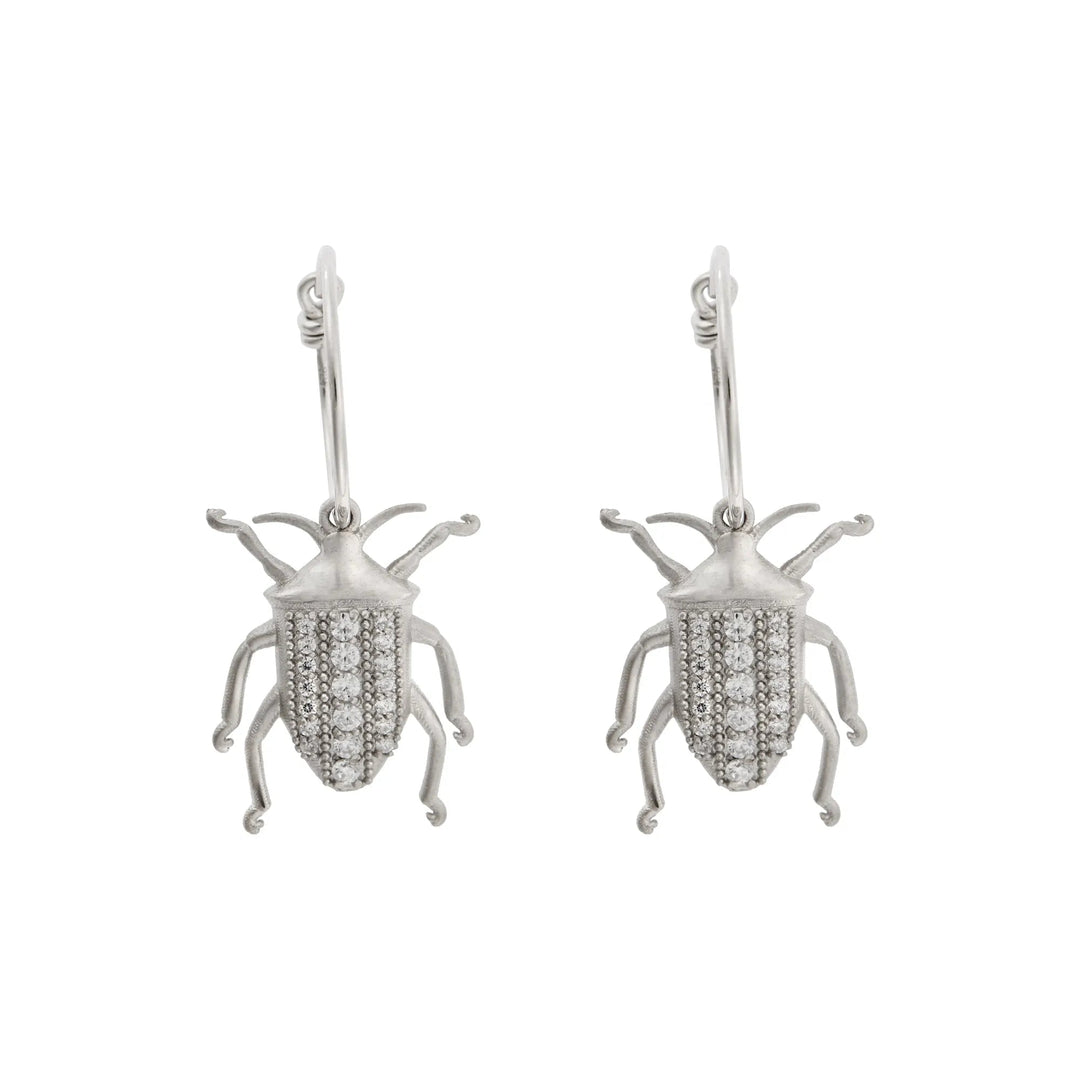 Beetle Hoops Slv - Ox - Eye M Core - Ileana Makri
