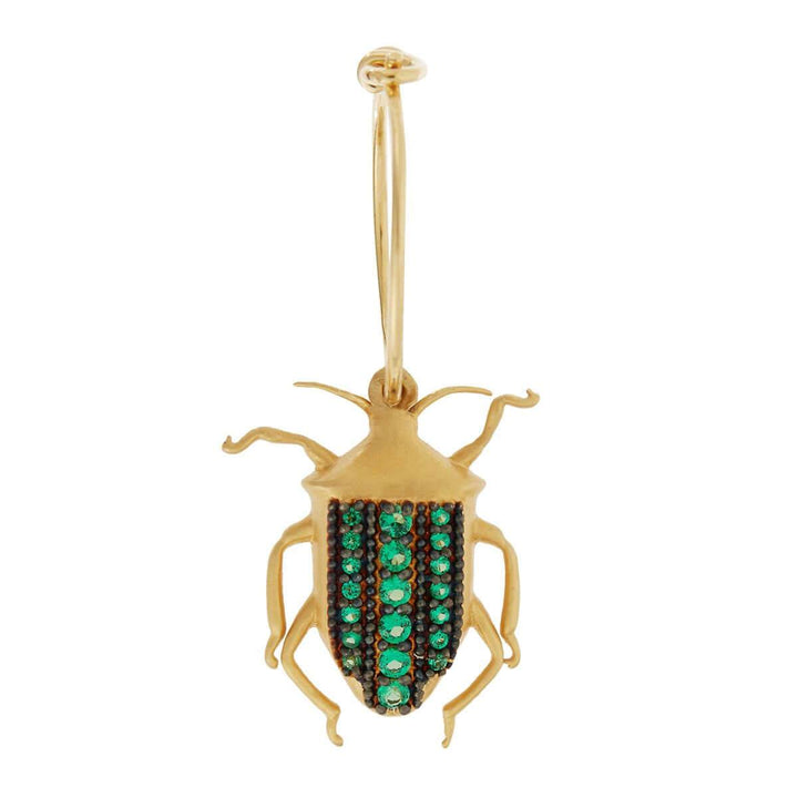Beetle Mini Hoops Green - Eye M Jungle - Ileana Makri