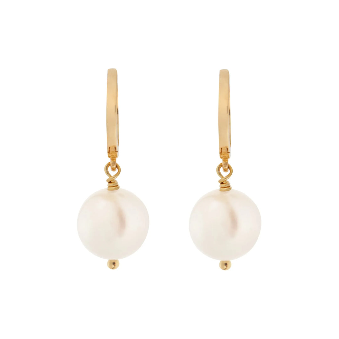 Big Pearl Hoops YP - Eye M Core - Ileana Makri store